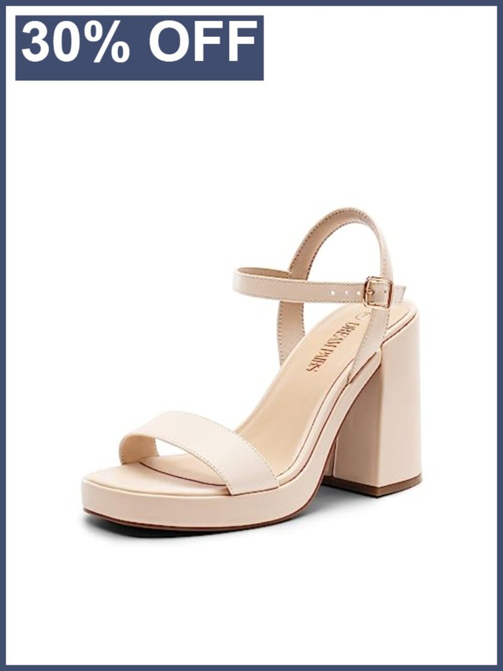Women's Chunky Block Heel Platform Sandals Open Toe Ankle Strap